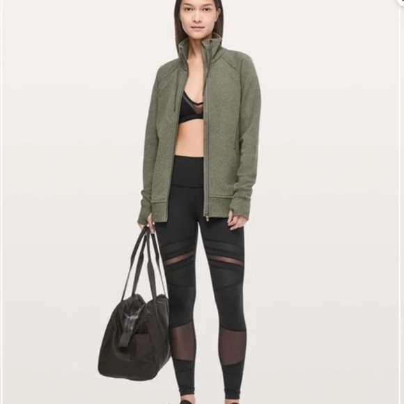 Lululemon Wunder Under Black High-Rise Tight Mix & Mesh 28" Size 10 MSRP 118.00 - Picture 1 of 14